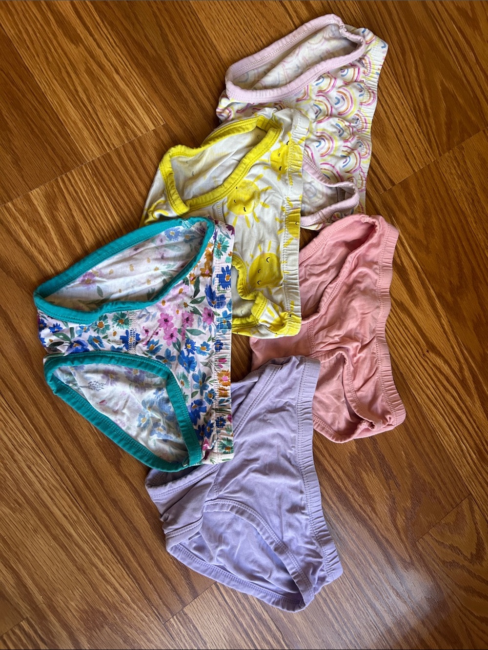 Little Sleepies Girls' Briefs - Pink, Yellow, Lavender, Teal, Floral, Rainbow